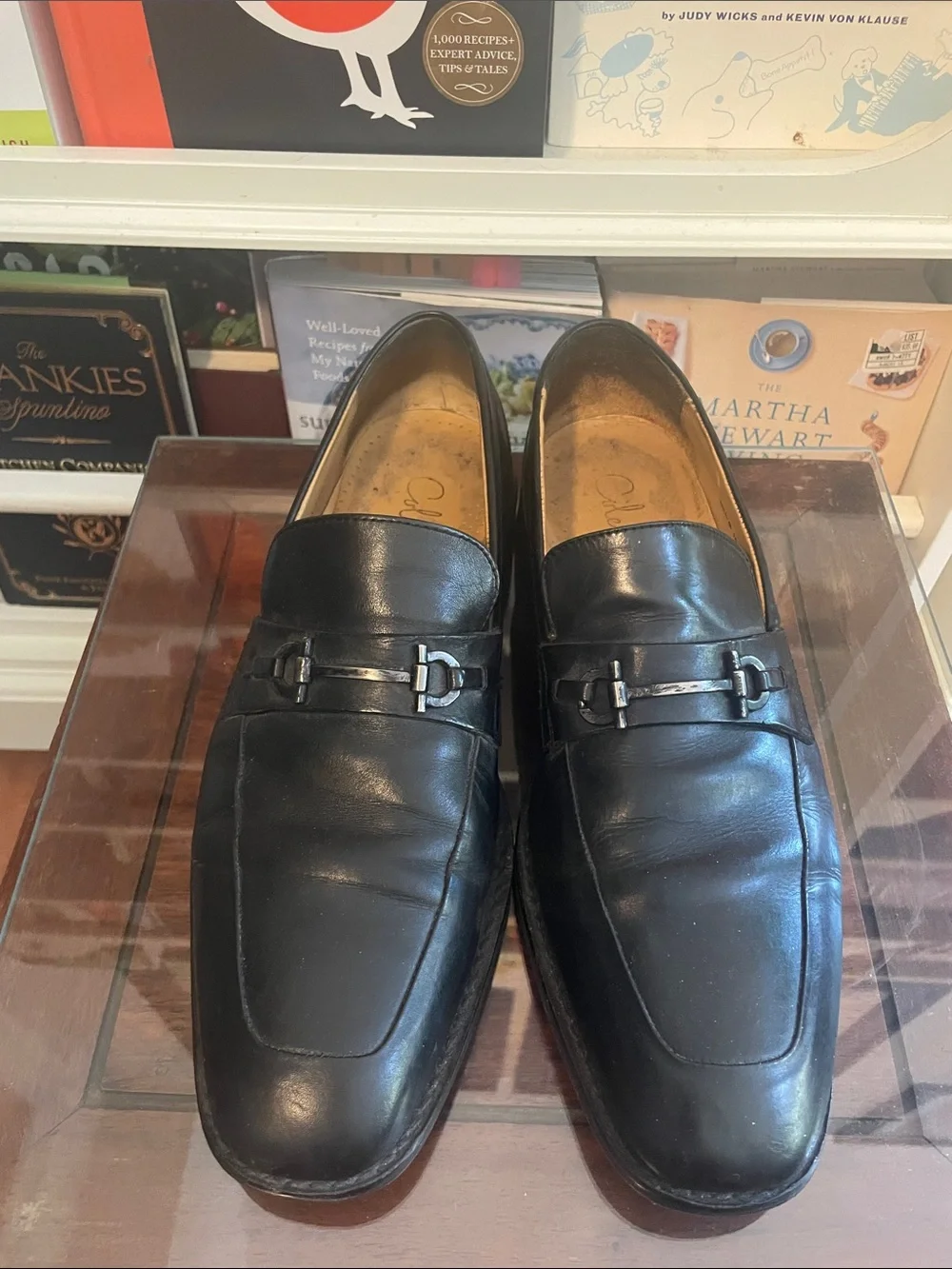 Cole Haan Men's Black Leather Slip-On Dress Loafers